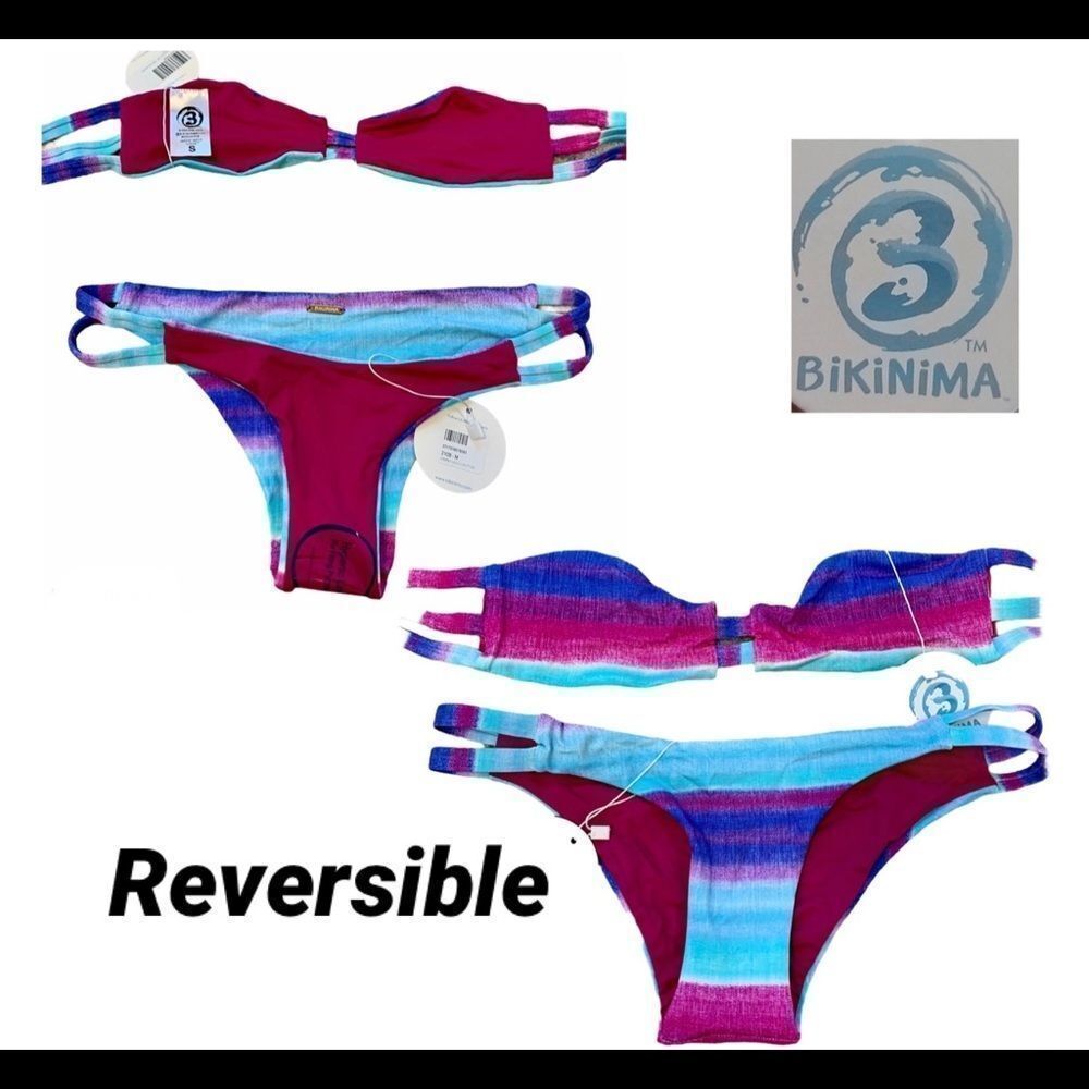 BIKINIMA tie-dye bikini set. Bottom Sz M top Sz S